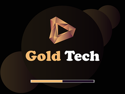 Gold Tech 3d branding design graphic design icon illustration logo logos ui vector