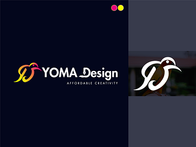 YOMA Design bird concept logo brand identity design branding company logo graphic design logo icon illustration it logo logo logo design logos yoma logo