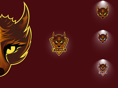 Cat King Mascot Logo