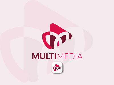 MULTI MEDIA LOGO 3d logo branding design flat logo graphic design illustration logo logo design logos media logo minimalist logo video creator logo youtube logo