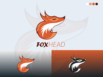 Fox Head Logo branding fire fox fox head logo fox logo fox mascot logo fox vector graphic design illustration logo design logos mascot logo minimalist logo red fox ui vector yoga logo