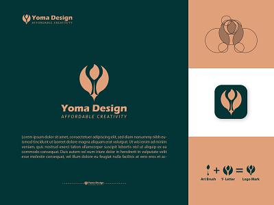 Yoma Logo Design || Golden Ratio Logo logoolshop yoma log design