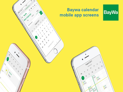 Baywa Calendar app baywa calendar ios iphone mobile app ui ux