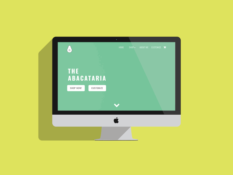 The Abacataria design ecommerce illustrator landing motion online pages shop ui user ux webdesign