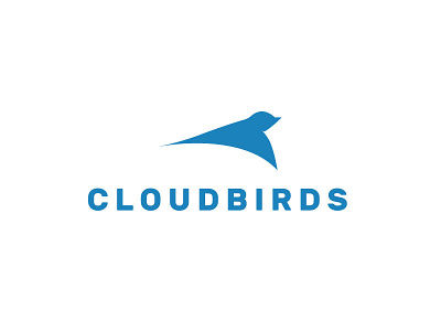 Cloudbirds Final Logo birds branding design lettering logo