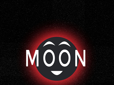 Happy Moon graphic design