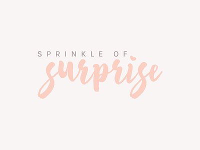 Logo Design for Sprinkle of Surprise blog blog branding branding design lifestyle logo design minimal