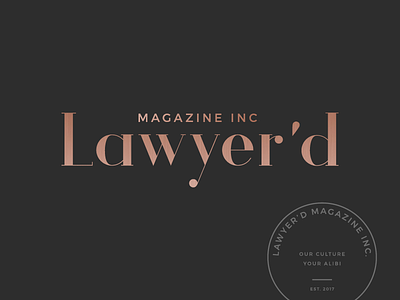 Law Magazine Branding design logo design girl boss branding