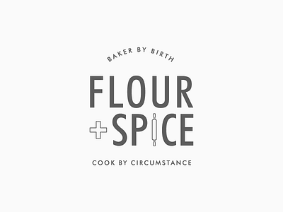 Flour + Spice | Food Blog Logo Design branding food blog food blog branding logo logo design