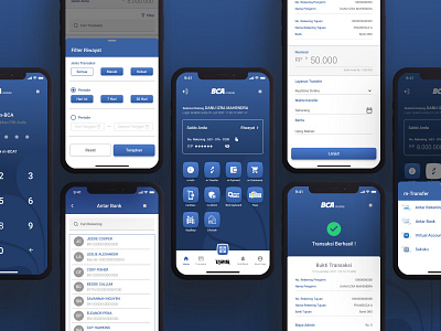 BCA Mobile UX Case Study : Transfer Journey application bank fintech mobile mobile banking ui design ux design