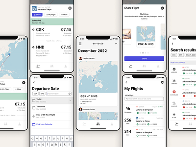 EN-route; Flight Tracker App