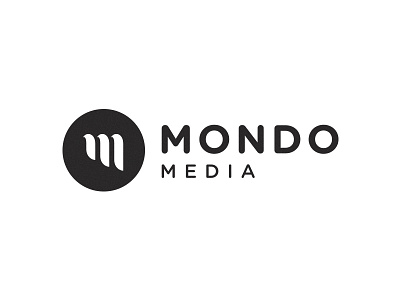 Mondo Media brand identity logo media mondo media