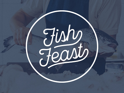 Fish Feast brand fish fish feast identity logo