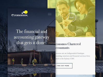 Economos - Mobile economos interface layout minimal mobile mobile design responsive site ui web