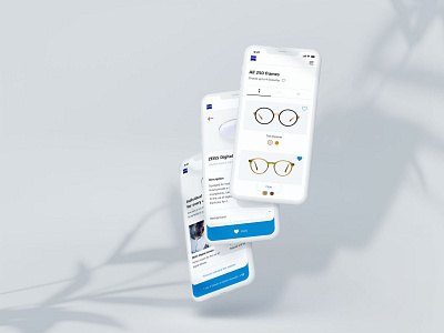 ZEISS – Vision Care app commerce designinterface mobile ui ux website