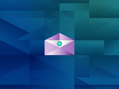 You got Mail Illustration blue confirmation design envelope green illustration letter mezzotint