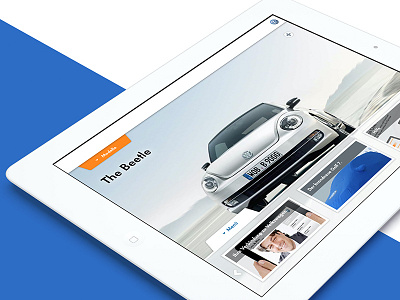 Volkswagen Sales Companion app ui vw