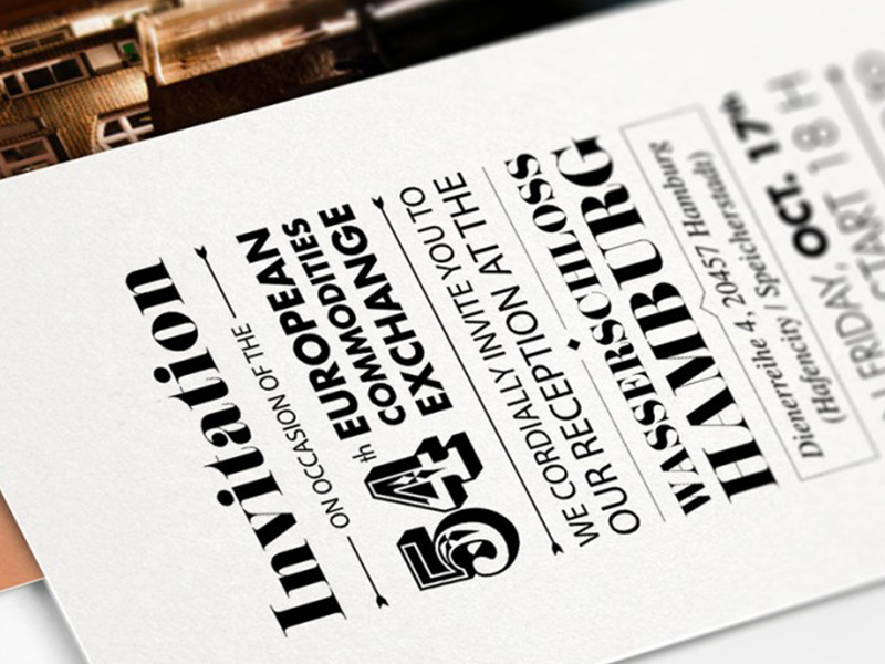 Mackprang invitation print typography letterpress