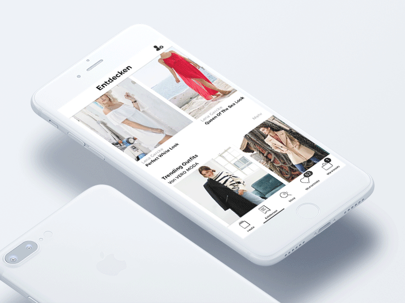 Introducing ABOUT YOU Stories aboutyou app browse clean e commerce ecommerce fashion inspiration mobile stories userjourney