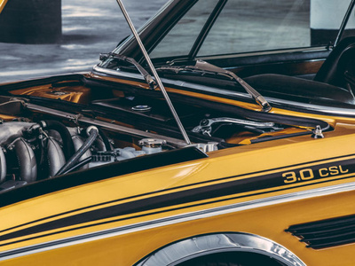 BMW CSL 3.0 - Art Direction motor car gold bmw photography art direction automotive