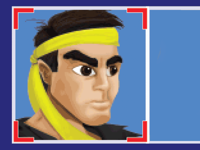 Street Fighter Style Player Select for a Poster comedy gamer illustration illustrator improv pixel art pixelated pixels process street fighter video games