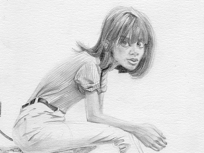 Lumo Girl art caricature drawing eyes girl illustration pencil proportion style