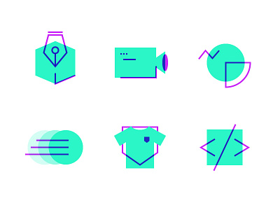 PRPL Icons - Batch Three design geometric iconography icons identity minimalism shapes