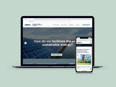 Launching - ASEM-FL Website academy education engineering florida medicine science solar energy stem sustainability weather web design website