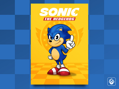 Sonic The Hedgehog - Poster art cartoon games illustration illustrator movie movie poster photoshop poster sonic sonic the hedgehog vector