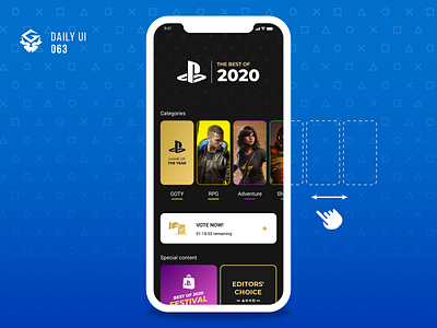 Best of the Year | #dailyui 063 2020 app best of branding dailyui design game interface mobile player playstation ui ux vector