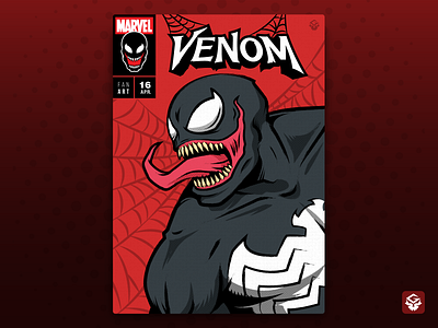 Venom | Poster art comics design illustration illustrator movies poster spiderman venom