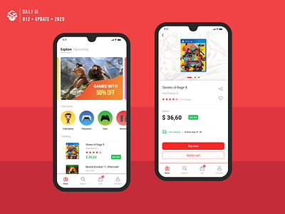 E-Commerce app | #dailyui #012 app dailyui design ecommerce game geek interface mobile store ui ux xd