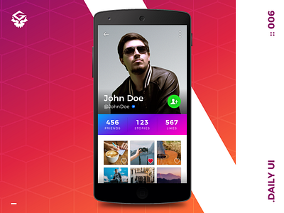 User Profile | #dailyui #006