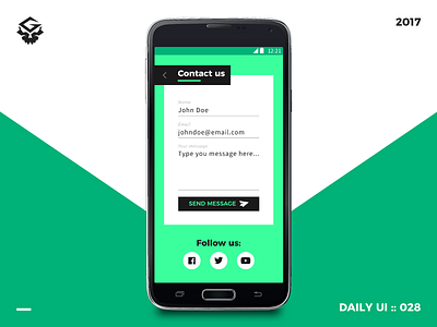 Contact us | #dailyui #028 028 app contact daily form illustrator intarface mobile ui