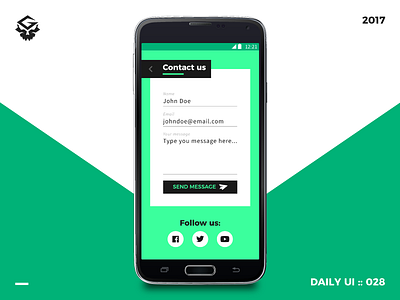 Contact us | #dailyui #028