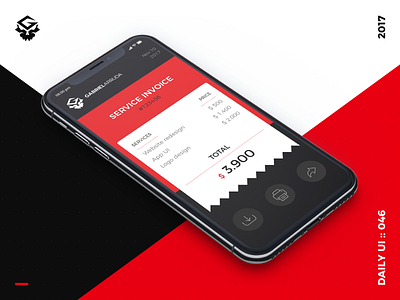 Invoice | #dailyui 046 046 dailyui design invoice mobile services