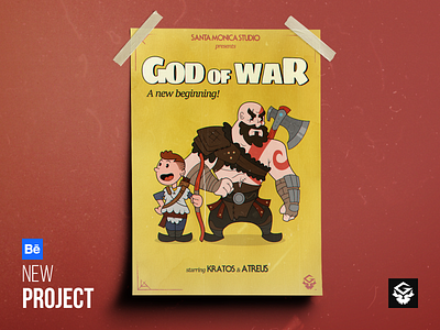 God of War - Old cartoon style [PROJECT UPDATE] 30s atreus character design god of war hero illustration kratos old cartoon playstation retro