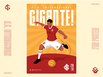 S.C. Internacional Poster | Fan Art art branding character design illustration illustrator poster soccer sports vector vintage