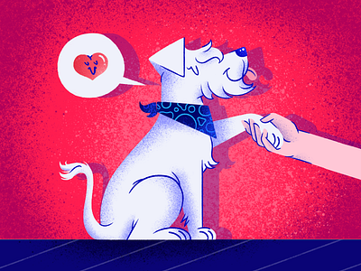 Wicho 🐶🦴 artist design designinspiration dog dog illustration doggy doglover drawing dribbble heart illustration illustrator love photoshop schnauzer texture wicho