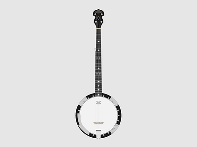 Banjo Illustration 2d animation banjo design flat illustration music