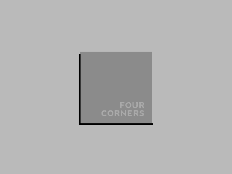 Four Corners - Logo Animation V2 2d animation after effects animation logo logo animation mograph motion design motion graphics wip