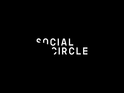 Social Circle Logo branding logo minimal typography