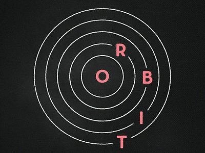 Orbit graphic design texture typography