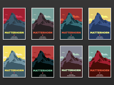 Matterhorn Posters By Rob Wienk On Dribbble