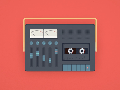 Audio Recorder animation audio recorder film festival graphics illustration minimalistic motion simple
