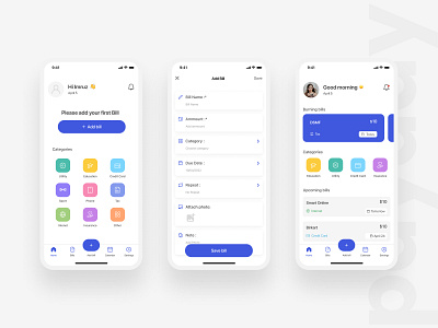 Bill Reminder App app ui