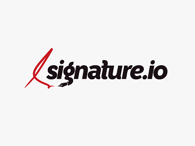 Signature logo mark pen signature wordmark