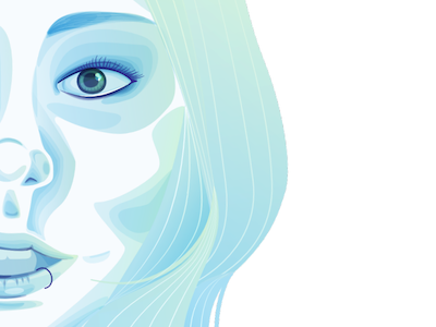 Portrait Practice affinity colour face flat gradient illustration layers palette portrait realistic vector close up graphic design woman