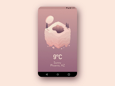 Weather App Illustration- Sinkhole app concept earth illustration isometric ixdbelfast landscape light scene scenery sinkhole weather