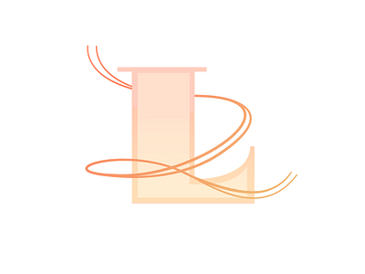 Lettering- "L" alphabet gradient ixdbelfast l lettering orange pink script serif type typography